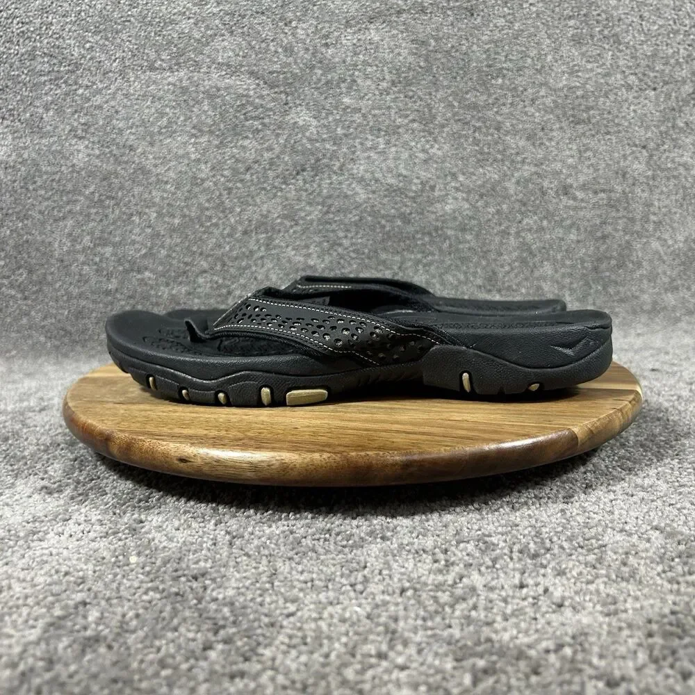 Hobibear Men’s Size EU 42 US 9 Black Casual Beach Outdoor Thong Flip Flops Used